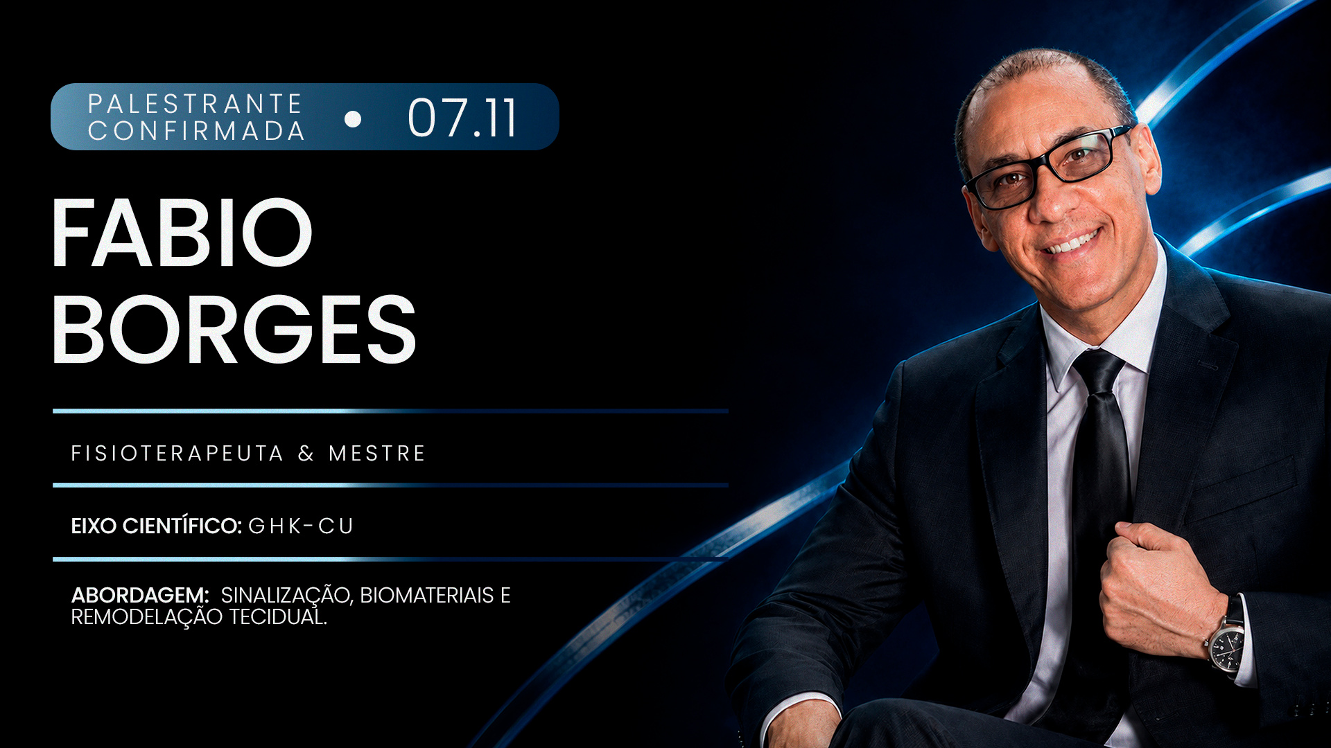 Fabio Borges, fisioterapeuta e mestre