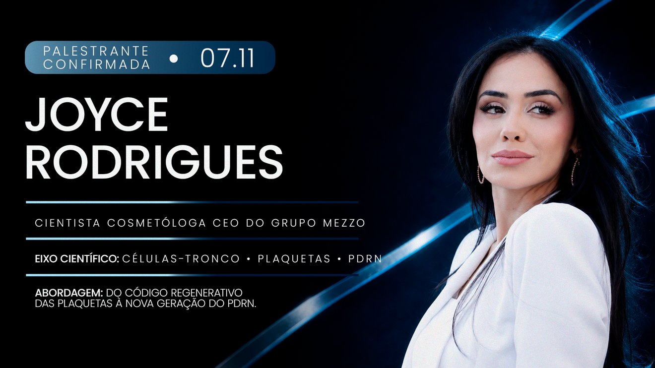 Joyce Rodrigues, cientista cosmetóloga e CEO do Grupo Mezzo